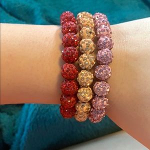 Fashion bracelets.
